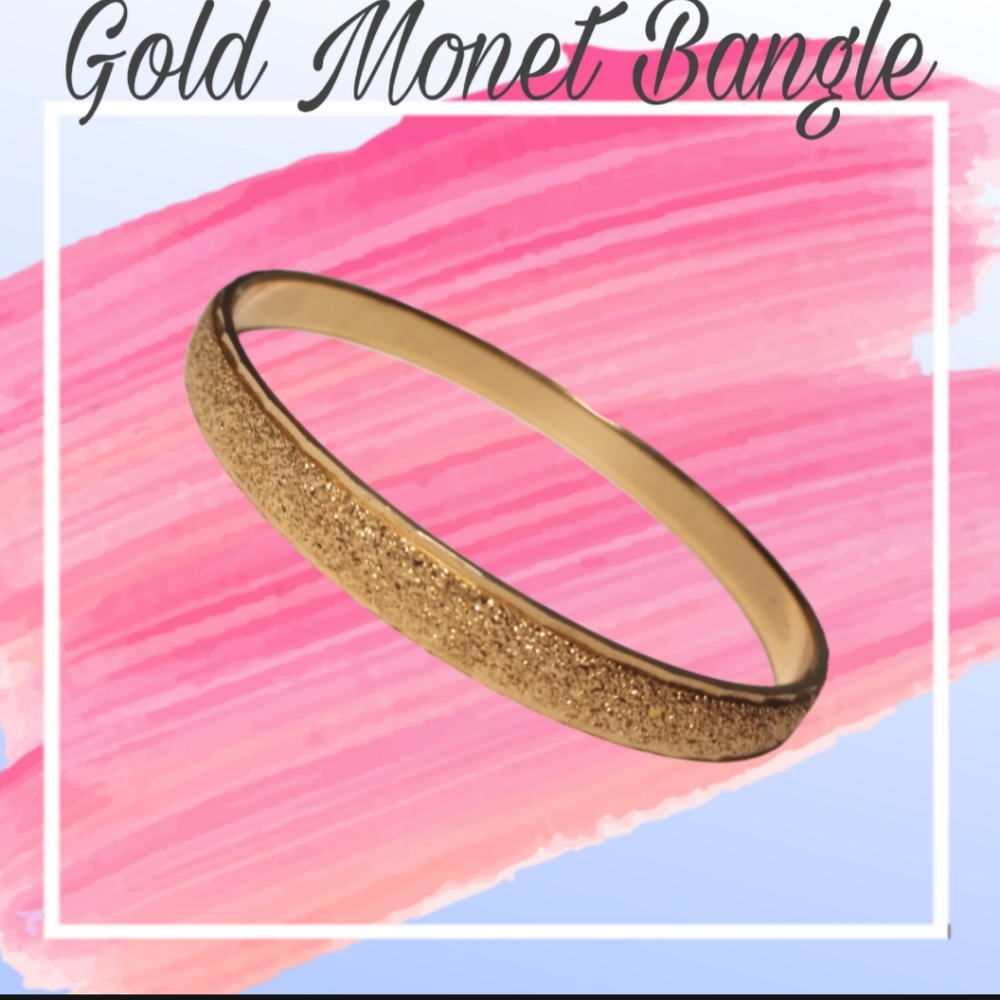 Gold Monet Bangle